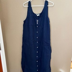 Lou & Grey Button Midi Dress XL